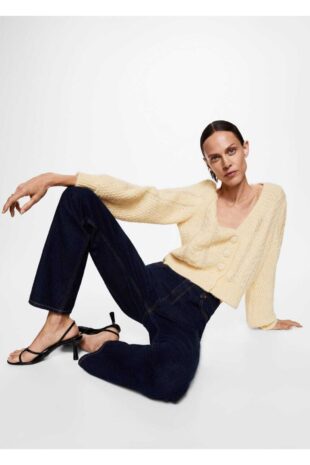 ژاکت بژ زنانه مانگو 37005963