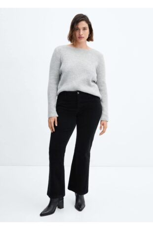 جین سیاه فاق نرمال زنانه مانگو 57027710