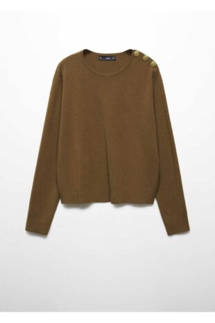 بافت خاکی زنانه مانگو 57057724