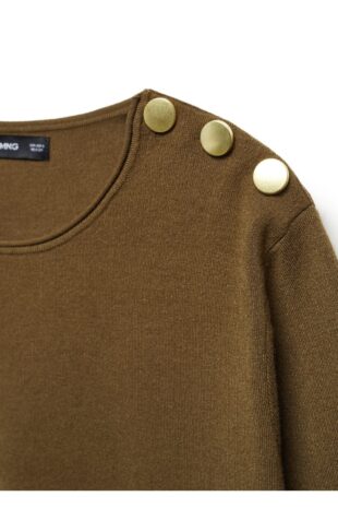 بافت خاکی زنانه مانگو 57057724