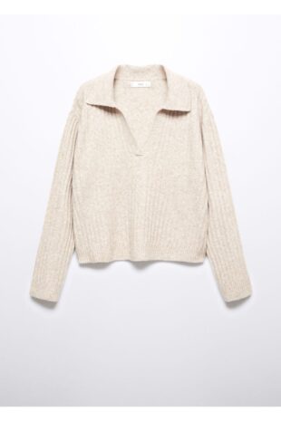 بافت بژ زنانه مانگو 57005799