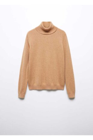 بافت قهوه ای زنانه مانگو 57005802