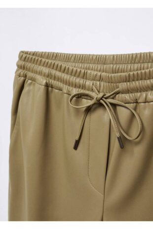 شلوار سبز فاق نرمال زنانه مانگو 57076712