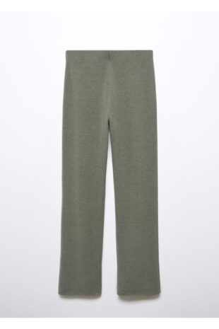 شلوار خاکی فاق نرمال زنانه مانگو 57055801