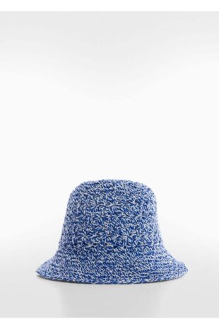کلاه لبه دار آبی زنانه مانگو 57010004
