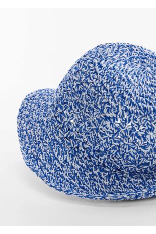 کلاه لبه دار آبی زنانه مانگو 57010004