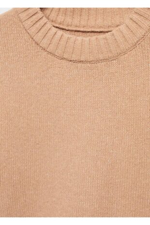 بافت قهوه ای زنانه مانگو 57007739