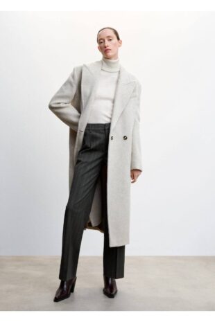 شلوار خاکستری زنانه مانگو 37049805