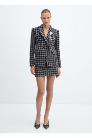 کت خاکستری زنانه مانگو 57098278