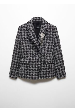 کت خاکستری زنانه مانگو 57098278