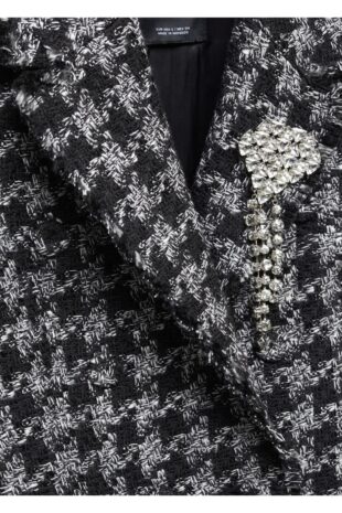 کت خاکستری زنانه مانگو 57098278