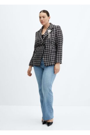 کت خاکستری زنانه مانگو 57098278