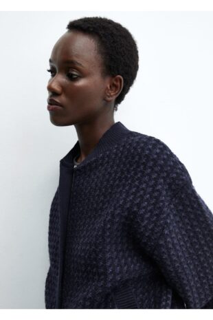 بافت آبی زنانه مانگو 57017758