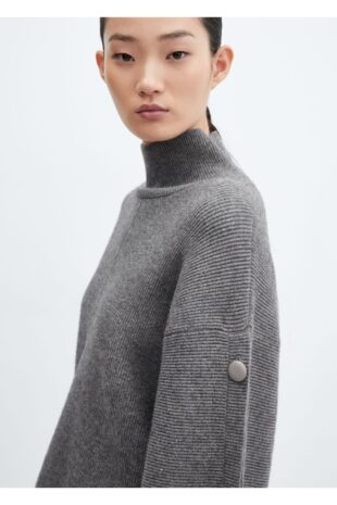 بافت خاکستری زنانه مانگو 57007769