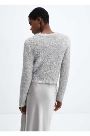 بافت نقره اي زنانه مانگو 57029094