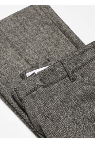 شلوار خاکستری فاق نرمال زنانه مانگو 57077760
