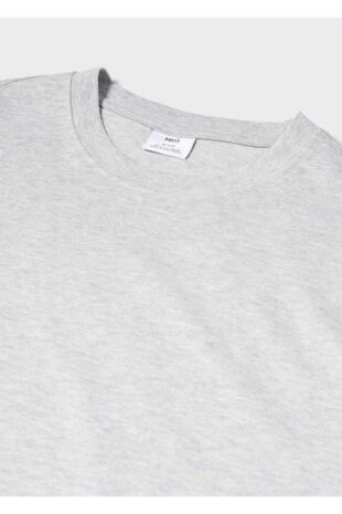 تی شرت خاکستری مردانه مانگو 57040801
