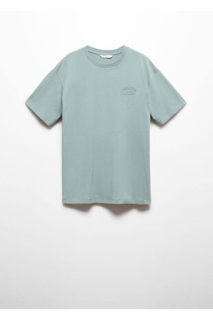 تی شرت سبز مردانه مانگو 57046013