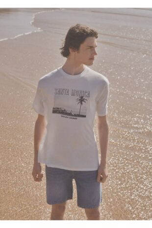 پیراهن سفید مردانه مانگو 47037831