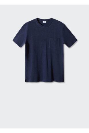 تی شرت آبی مردانه مانگو 57010804