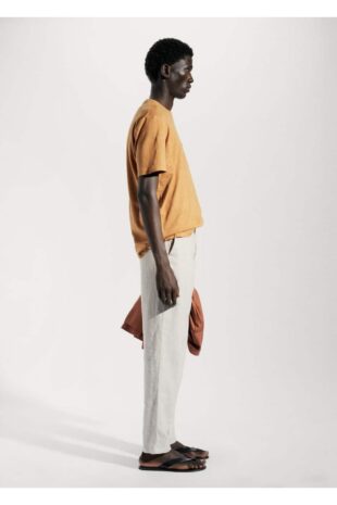 تی شرت زرد مردانه مانگو 57010804