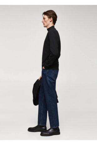 تی شرت سیاه مردانه مانگو 57077739