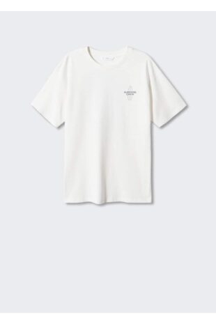 پیراهن سفید مردانه مانگو 47067830