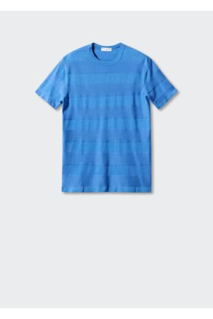 تی شرت آبی مردانه مانگو 47077850