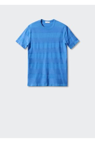 تی شرت آبی مردانه مانگو 47077850