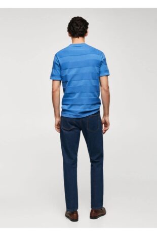 تی شرت آبی مردانه مانگو 47077850