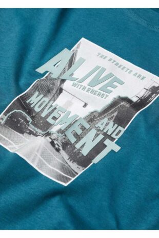 تی شرت آبی پسرانه مانگو 57087746