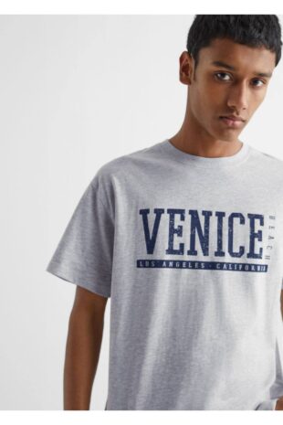 تی شرت لاجورد مردانه مانگو 47025935