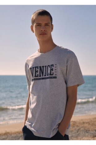 تی شرت لاجورد مردانه مانگو 47025935