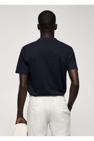 تی شرت لاجورد مردانه مانگو 57010794