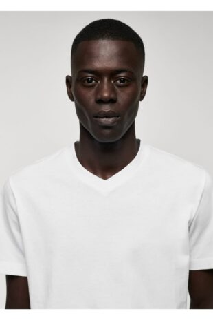 تی شرت آبی مردانه مانگو 57010794