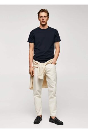 تی شرت لاجورد مردانه مانگو 57010795