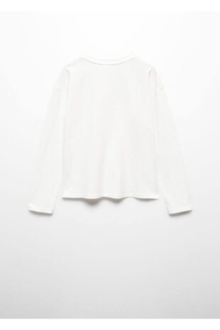 تی شرت سفید دخترانه مانگو 57016314