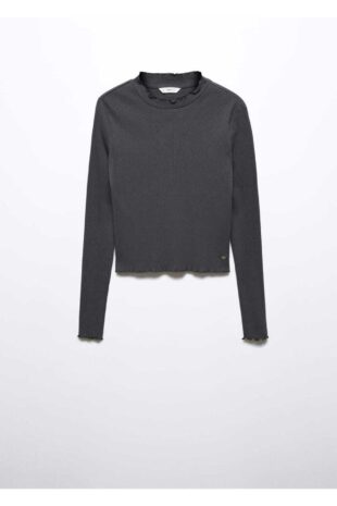 تی شرت سیاه زنانه مانگو 57064769