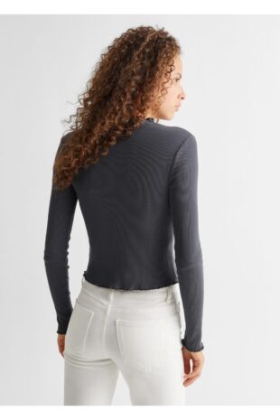 تی شرت سیاه زنانه مانگو 57064769