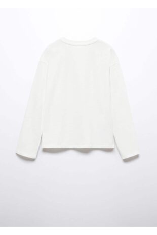 تی شرت سفید دخترانه مانگو 57024431