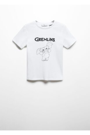 تی شرت سفید زنانه مانگو 57087744