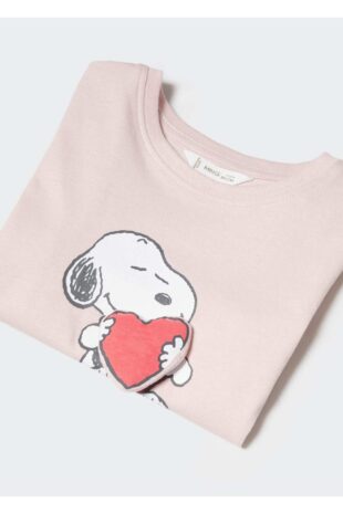 تی شرت صورتی دخترانه مانگو 57002525