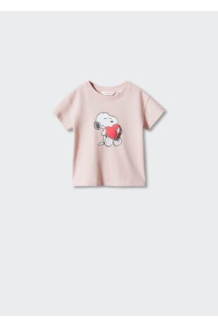 تی شرت صورتی دخترانه مانگو 57002525