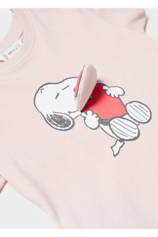 تی شرت صورتی دخترانه مانگو 57002525