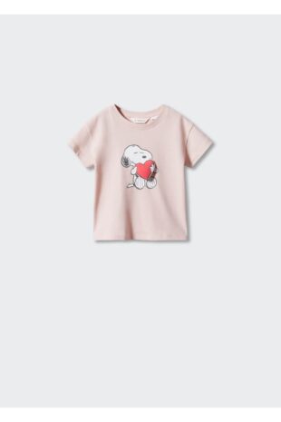 تی شرت صورتی دخترانه مانگو 57002525