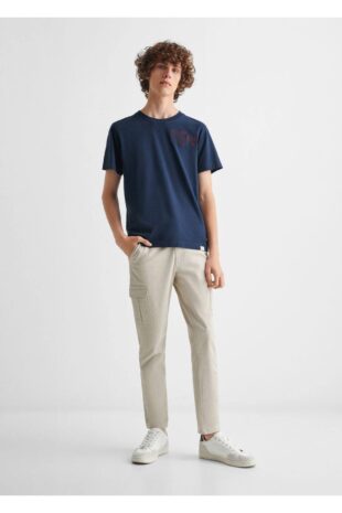 پیراهن لاجورد مردانه مانگو 57005987