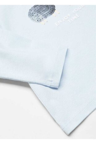 تی شرت آبی دخترانه مانگو 57045147