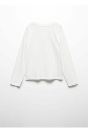 تی شرت سفید دخترانه مانگو 57046313