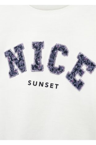 تی شرت سفید دخترانه مانگو 57046313