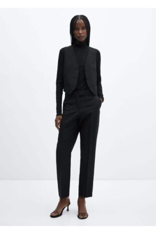 تی شرت سیاه زنانه مانگو 57057730